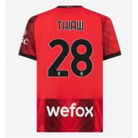 AC Milan Malick Thiaw #28 Domáci futbalový dres 2023-24 Krátky Rukáv